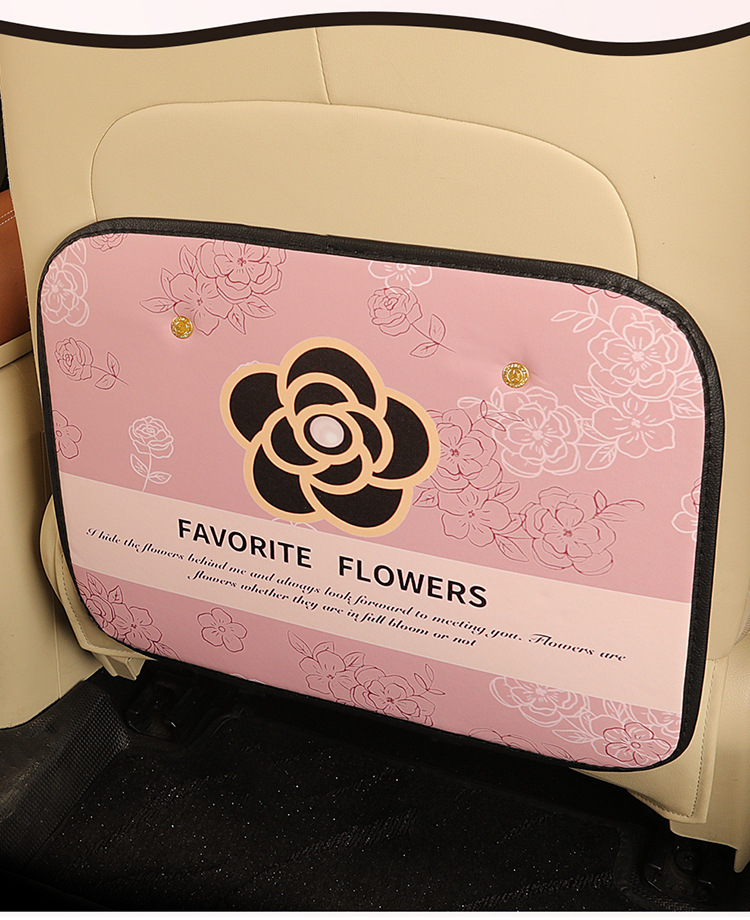 Pearl Camellia General Motors Anti-kick Pad Universal Rear Seat Back Anti-dirty Pad Car Seat Protection Pad
