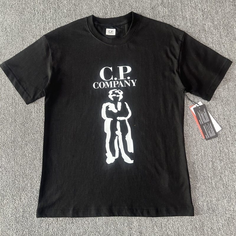 Company Dongdaemun 2025 Spring Short Sleeve Round Neck Letter Portrait New Print Cpt T-Shirt Sweat-Absorbing Loose Fit