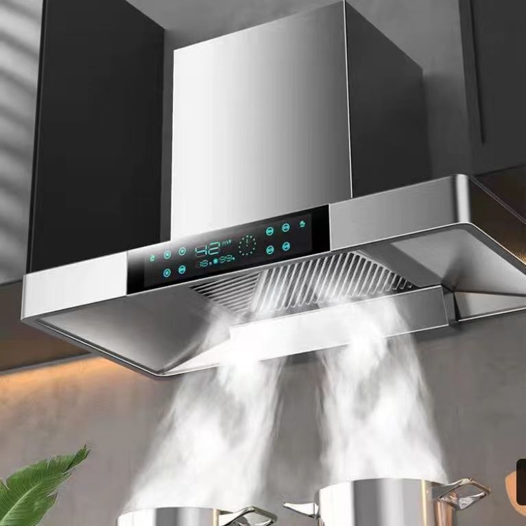 Cocina doméstica de buena esposa, cocina doméstica de alta aspiración, ventilador inteligente de frecuencia, ventilador de limpieza automática, ventilador de limpieza