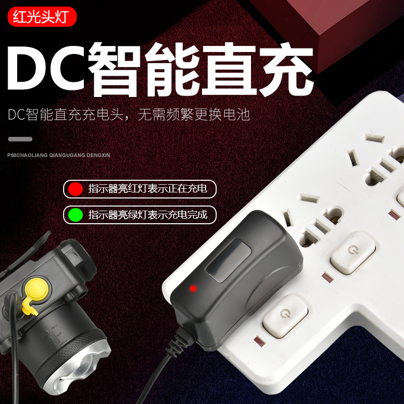 Nuevas luces de pesca para exteriores transfronterizas, luces de emergencia de larga duración, luces de pesca nocturna impermeables multifuncionales, luces portátiles para la cabeza