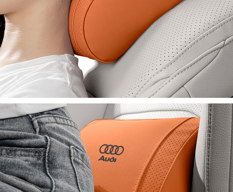 Suitable for Audi A3/A4L/A6L/A8/Q3/Q5/Q7/Q8 Car Headrest, Car Lumbar Support, Neck Pillow and Cushion
