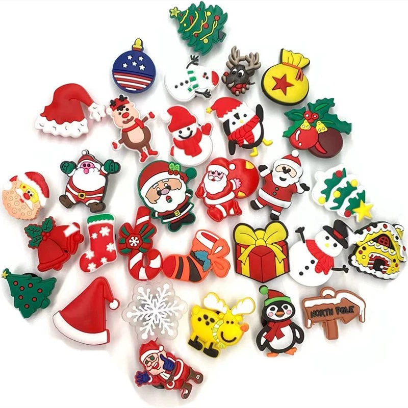 Трансграничная горячая Распродажа Рождественская обувь цветок пряжка для обуви отверстие аксессуары для обуви съемные аксессуары для поделок аксессуары для украшения обуви