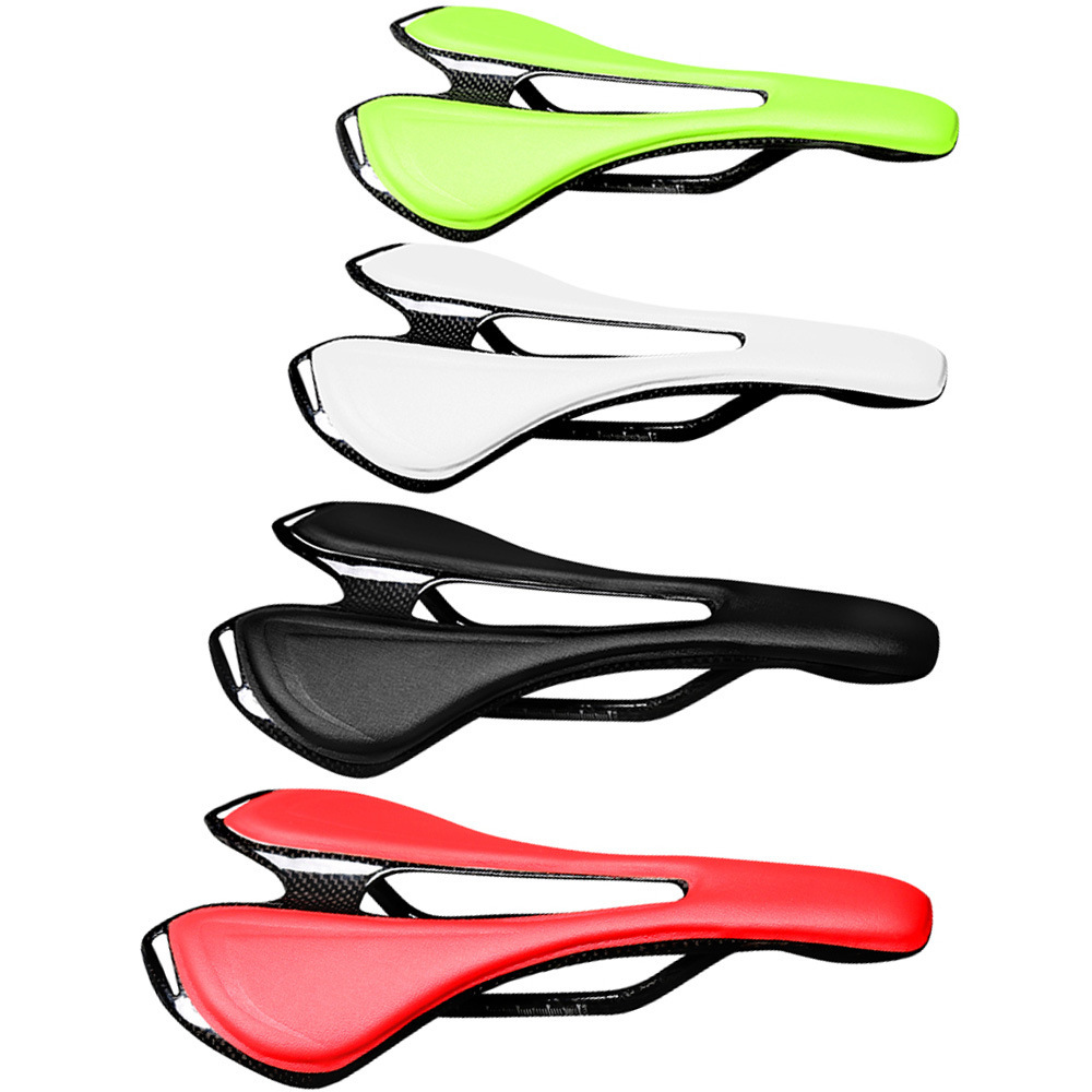 Ultra-light unbranded full carbon fiber lightning model saddle cover for mountain and road bikes, saddle bag.