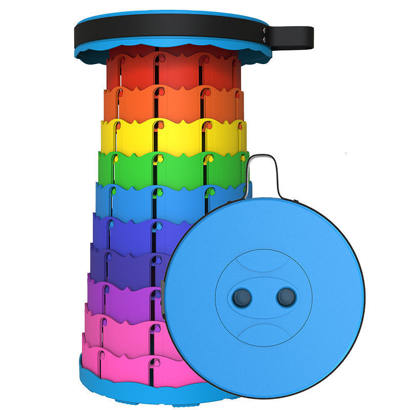 Taburete plegable ligero y portátil, fácil de retráctil, taburete de pesca, bolsa de almacenamiento, cojín, pegatinas antideslizantes, accesorios de taburete