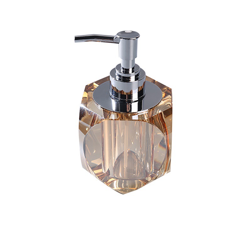 家庭用幾何学カット水晶分注瓶軽豪華風衛風呂間手洗い瓶北欧風装飾置物現物