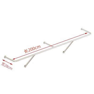 C 섹션은 벽에서 길이 200cm, 두께 28cm 입니다.