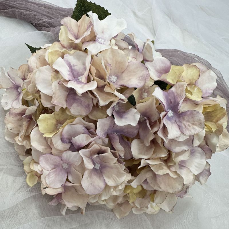 5頭の秋色のイギリス式のアジサイの結婚祝いの道は花の材料の講堂のデパートの花の壁の布の景の家の偽の花の置物を飾ります。|undefined