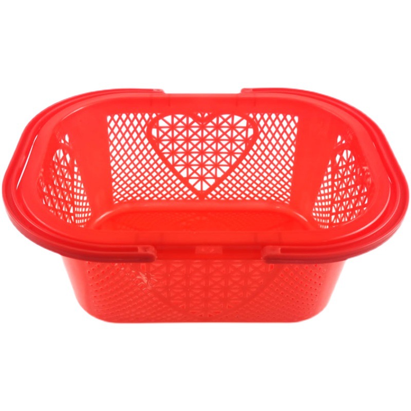 Fruit basket with strawberries, waxberries, cherries, mulberries, loquats, eggs, and a carry-on plastic basket, 1-10 pounds, thickened