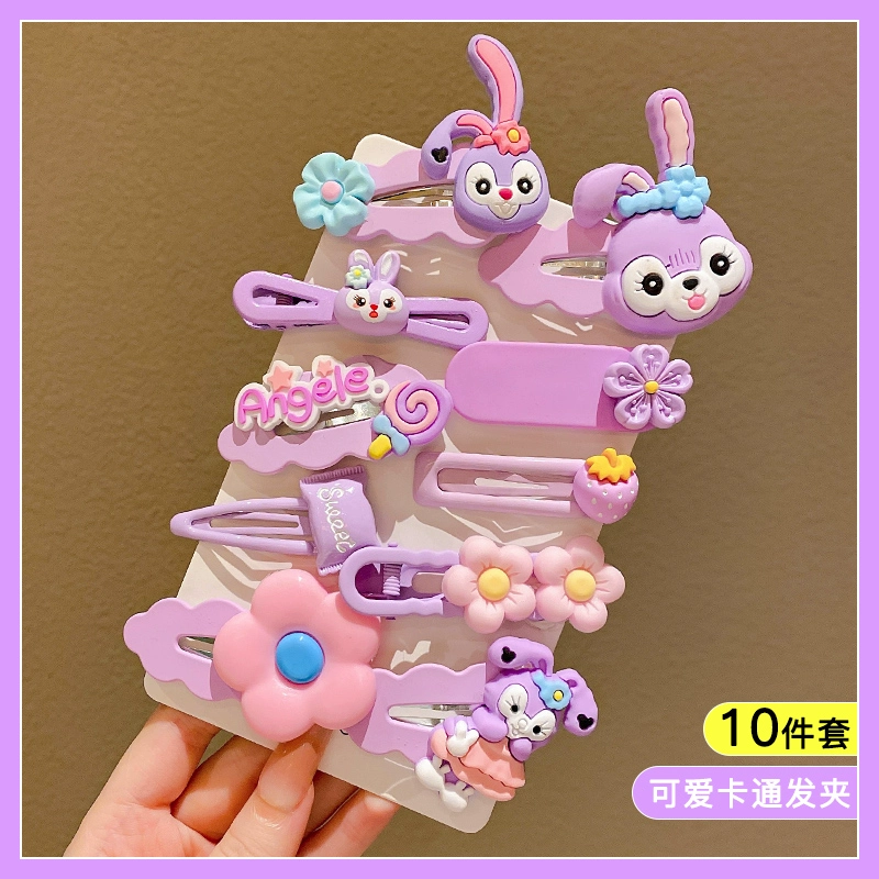 Д Cartoon hairgrip, милая детская заколка для волос, шпильки, клубничка, цветочная
