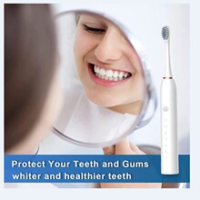 跨境外贸工厂批发电动牙刷X-3声波成人款软毛充电磁悬浮磁吸