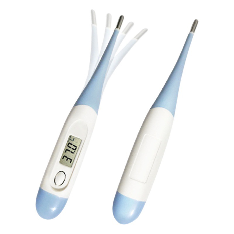 Comercio exterior Inglés embalaje termómetro electrónico hogar infantil termómetro suave cabeza bebé termómetro oral