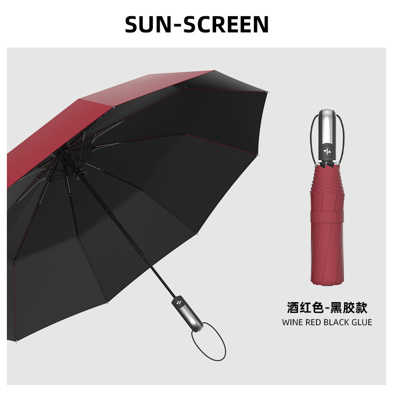 Fabricante de paraguas al por mayor sombrillas plegables automáticas para imprimir logotipo para regalos de paraguas transparentes