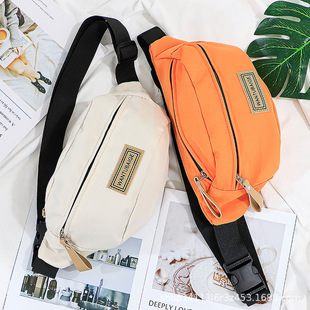Nylon Cloth Bag for Men, New Popular Fashion Solid Color Casual Large Capacity Couple Crossbody Shoulder Bag Small Chest Bag Women's Bag
