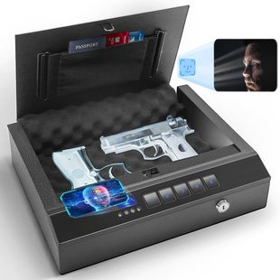 Biometric Face Quick Unlock Pistol Case Gun Box for Home Car Mount Portable Gun Box Wholesale