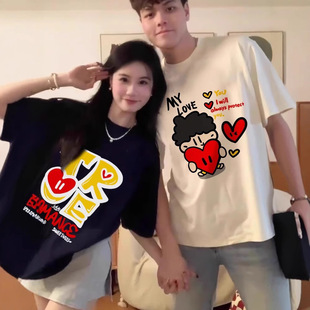 Summer Pure Cotton Short-Sleeved T-Shirt Couple Wear Lazy Style Loose Niche Design Tops for Men and Women Student Trendy Class Uniforms