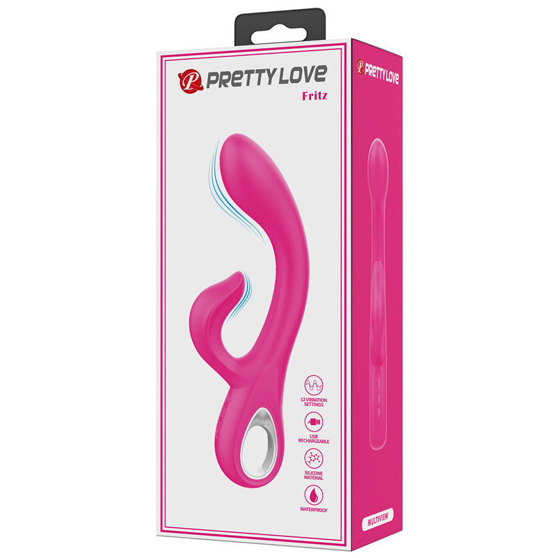 Baile 12 Frequency Powerful Dual Motor Vibrating Massager Silicone USB Rechargeable Female Device Patila 300083_voghion.com