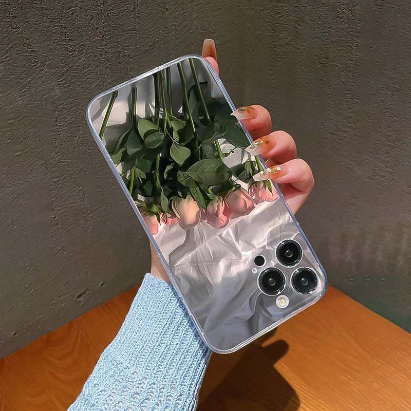 サンシャインローズ Apple 16E/15/14/13/12promaxR 透明携帯電話ケース iphone11 ソフトに適しています|undefined