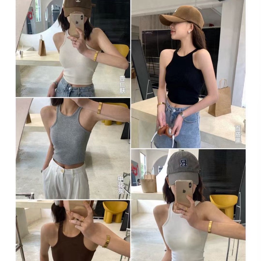 Nuan Xiao Ai 2206 Heart-Stealing Hot Girl Motorcycle Vest with Built-In Chest Pad, Slim Fit, Inner Layer, Base Layer, Outerwear, Tank Top for Women