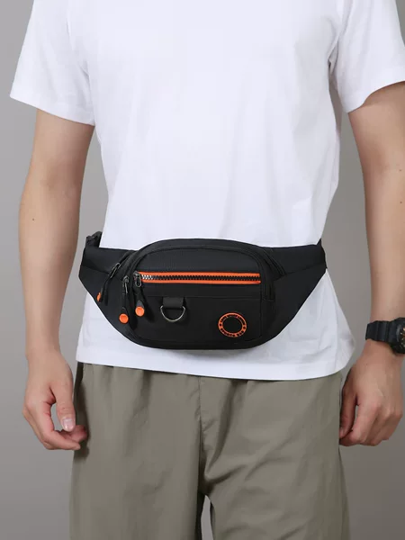 New Large-Capacity Waterproof Construction Site Cash Register Chest Bag, Multi-Functional Work and Sports Crossbody Bag, Wear-Resistant Men's Waist Bag