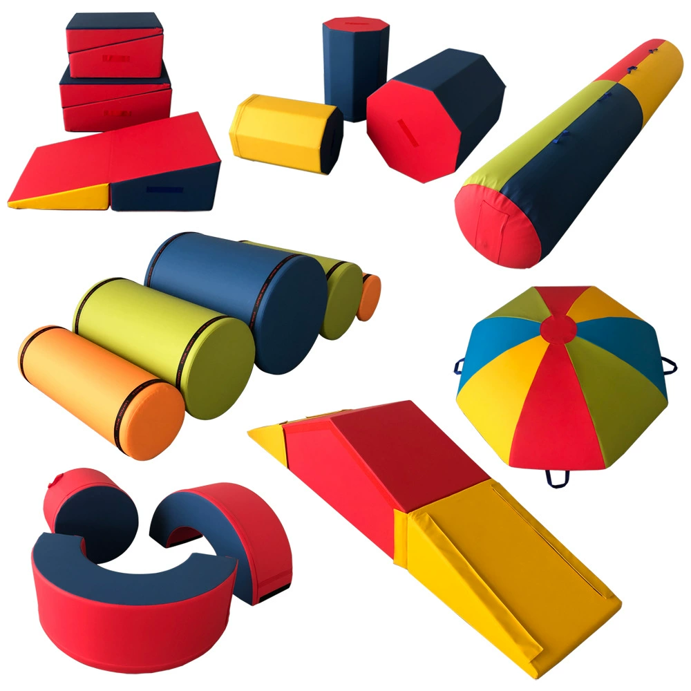 Мягкая кожаная сумка-лестница для раннего развития, сенсорная игрушка для малышей, мягкая цилиндрическая детская горка-лестница для лазания