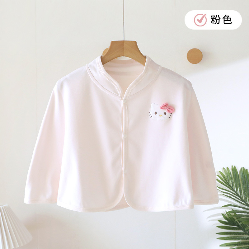 [pure cotton thin shawl] pink kt / One size fits all