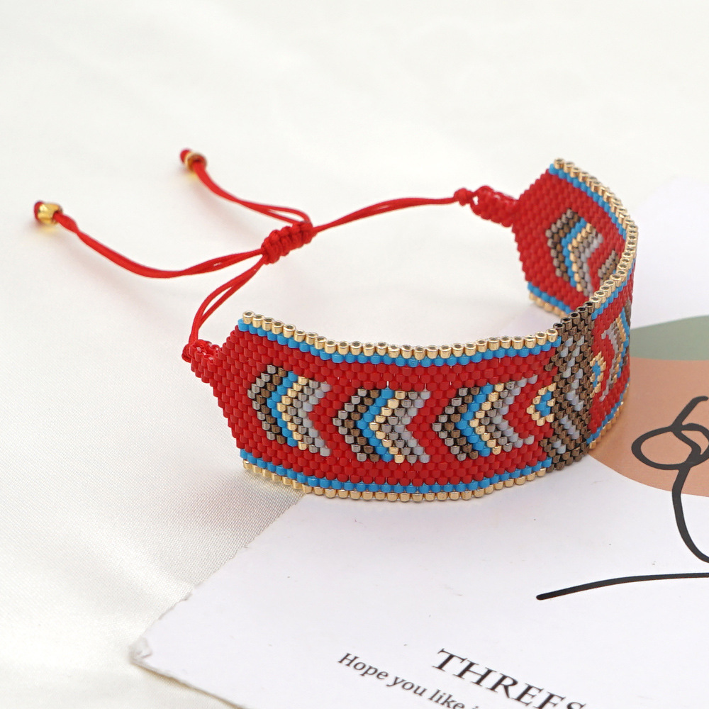 Geometric Hand-woven Miyuki Beads Ethnic Style Bracelet Wholesale Jewelry Nihaojewelry display picture 3