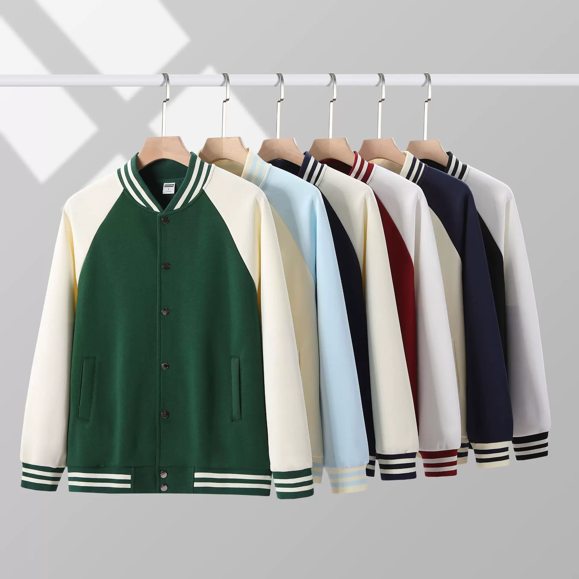 棒球服定制logo卫衣培训机构工装长袖外套学生班服企业工作服刺绣