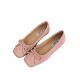 Gentle Style Ballet Ladyshoes Flats Women's 2025 French Style Candy Color Soft Bottom silver Bow Red Single Shoes