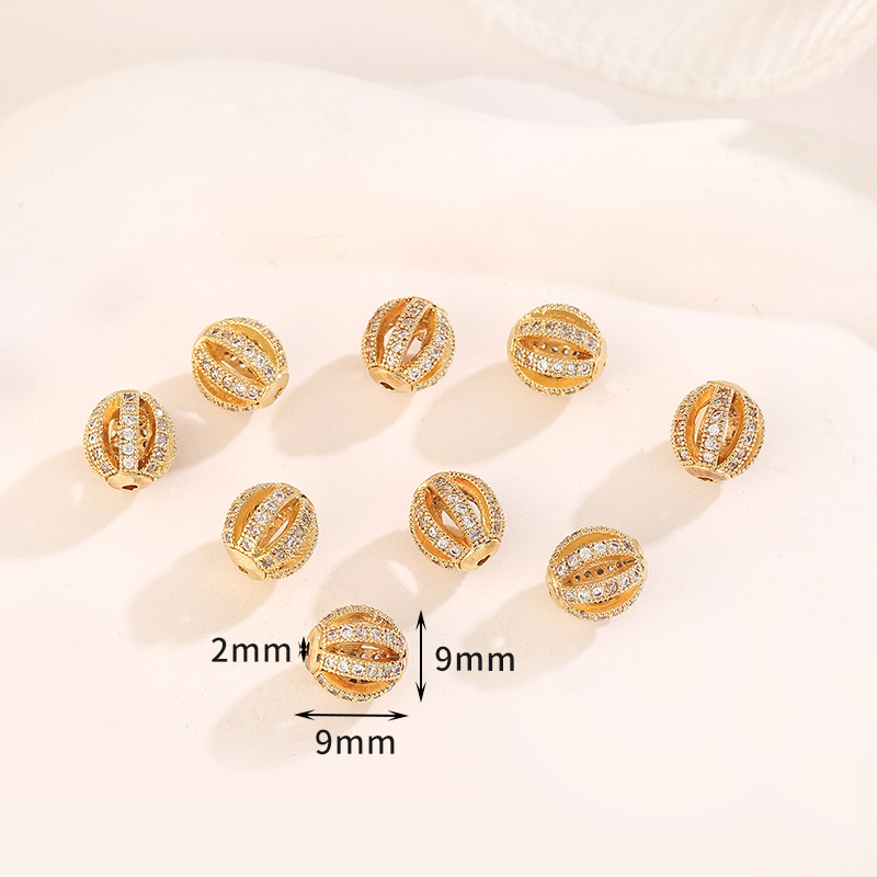 Style 4 hollow ball bead 9mm