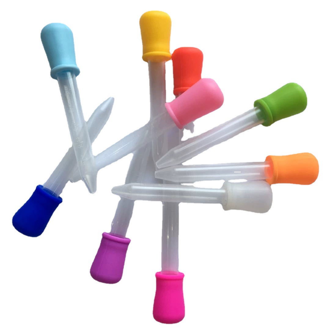 Силиконовая пипетка, детский dispensing прибор scaled, 5 мл