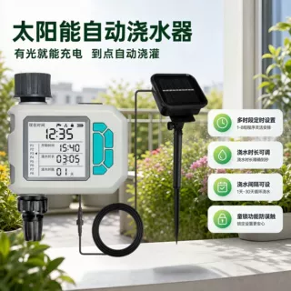 太阳能自动浇花定时器滴灌喷灌阳台花园灌溉工具