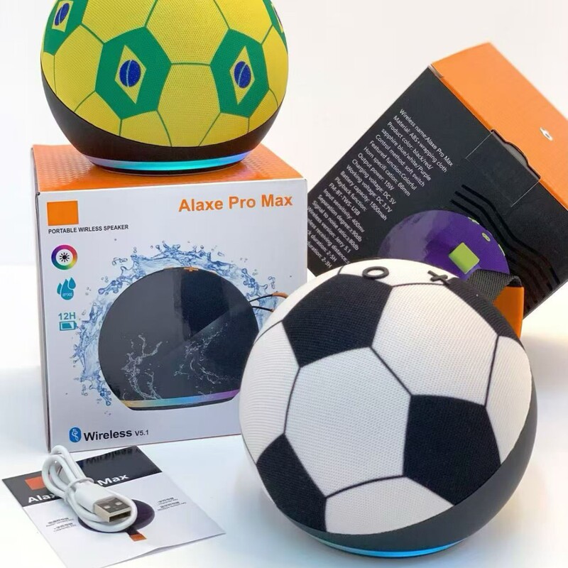 New Alaxe Pro Max Football Creative Gift Portable Outdoor 15W Portable Subwoofer Bluetooth Speaker New Alaxe Pro Max Football Creative Gift Portable Outdoor 15W Portable Subwoofer Bluetooth Speaker