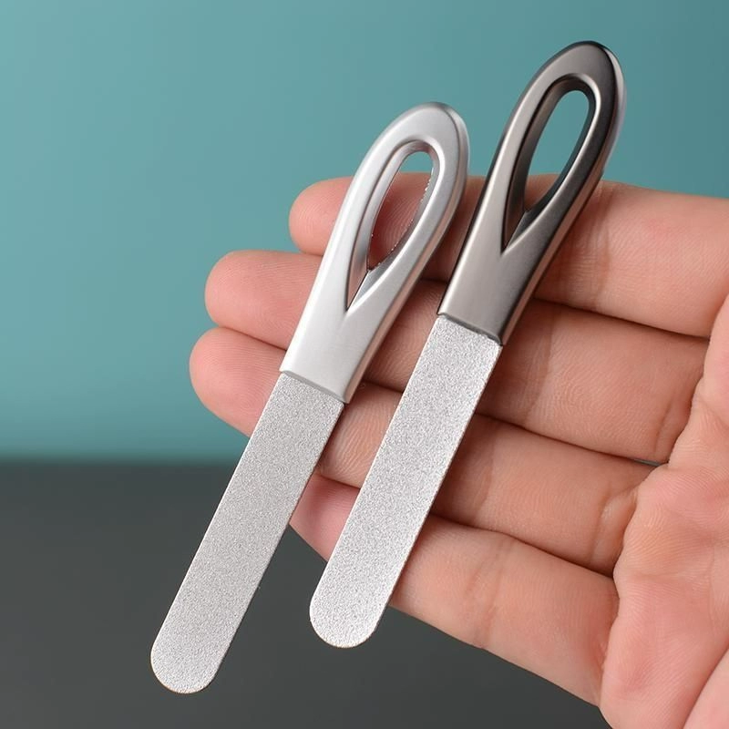Двойная пилка для ногтей из нержавеющей стали шлифовальный нож шлифовальный нож для ногтей