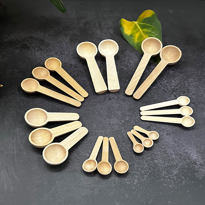 Cuchara de madera cuchara de leche en polvo cuchara de madera mini cuchara de madera cuchara de madera de alto valor infantil cuchara de madera cuchara accesorios cuchara pequeña cuchara al por mayor