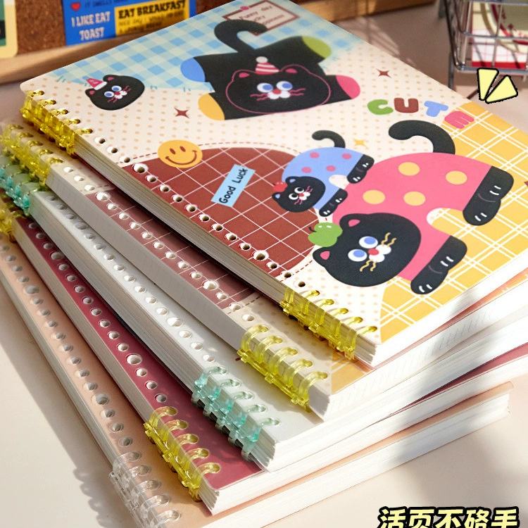 Яблочная кошка ~ Маленькие одноклассники не смущают руки b5 складная книга съемная катушка ноутбук для учащихся начальной школы A5