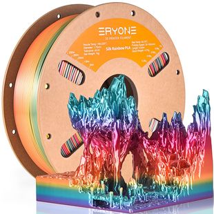 Eryone 3D Printing Filament Silk Rainbow Waterfall Pure Material Pla Wire Diameter 1.75mm 1kg