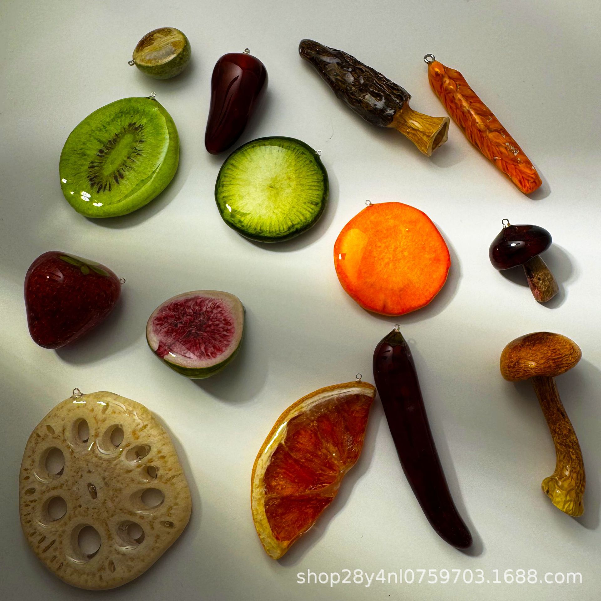 【真的水果】滴胶DIY材料配件高颜值创意吊坠耳环DIY配件