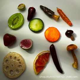 【真的水果】滴胶DIY材料配件高颜值创意吊坠耳环DIY配件