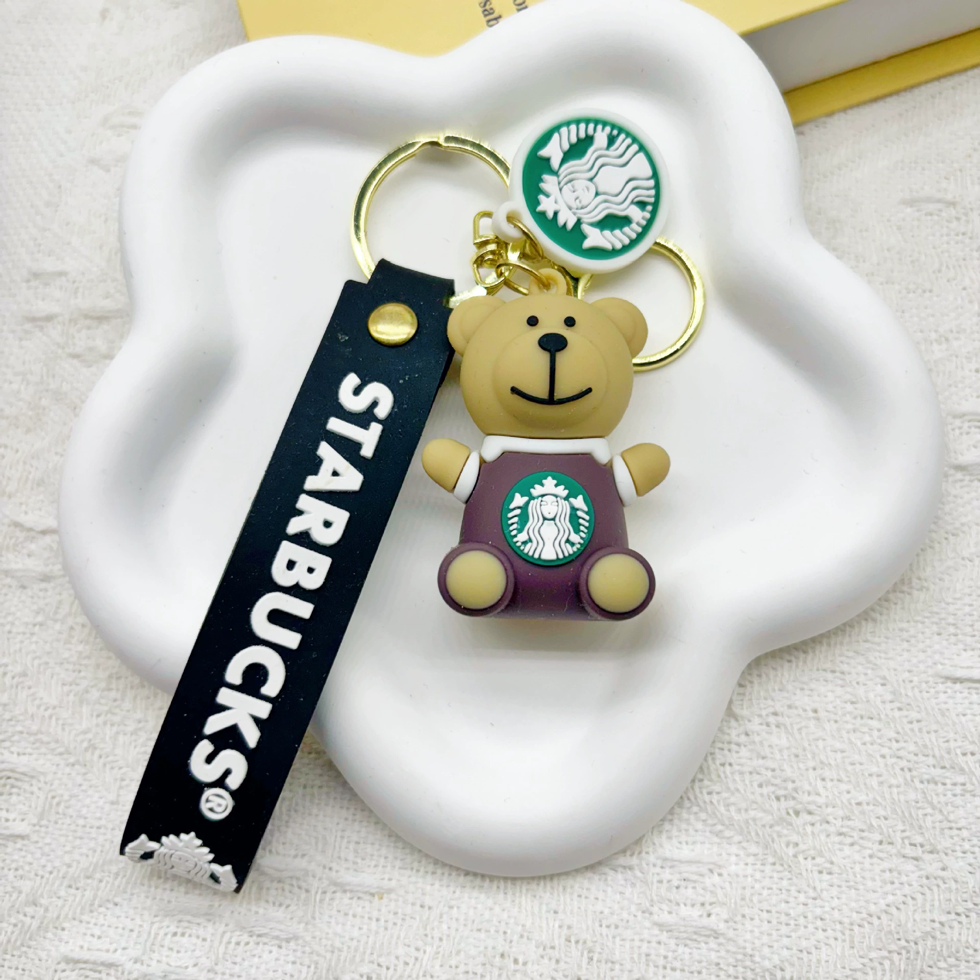 Starbucks, кулон-брелок с мультяшным рисунком для ключей, аксессуар для сумки для студентов, подарок на день рождения