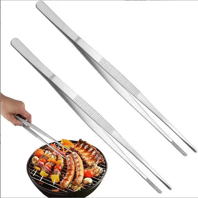 工場用ピンセット ステンレス製 厚型 抗ヨウ素塩素系消毒液対応 ピンセット 125mm-300mm 多機能把持工具|undefined