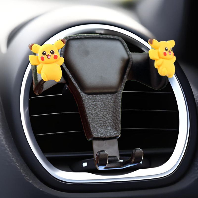 Dibujos animados Pikachu gancho para coche gancho para coche gancho para asiento multifuncional asiento lindo de dibujos animados para niñas