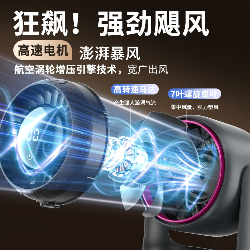 2024 電動ファンファン家庭用小型デスクトップデスクトップタービン空気循環ファンミニテーブルファン小型ファン|undefined