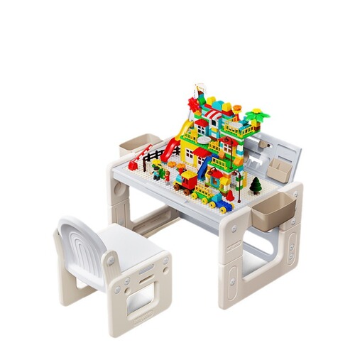 Babypods Children's Learning Desk, Student Study Desk with Adjustable Height Writing Desk, Preschool Teaching Table, Home Use Study Desk and Chair