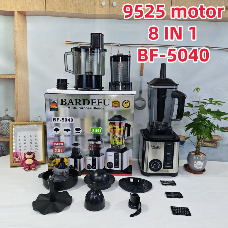 跨境8in1blender纯铜不锈钢大功率绞肉碎冰榨汁机搅拌机双杯设计|undefined