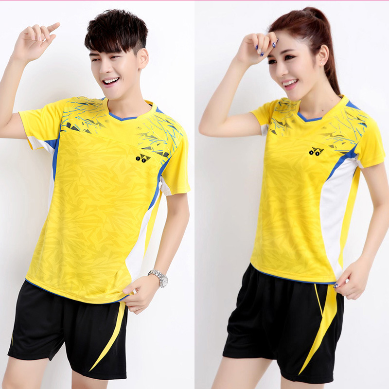 Badminton Uniforms, Sports Suits, Competition Uniforms, Customized Men's and Women's Quick-Drying Breathable Competition Uniforms, Table Tennis Training Uniforms