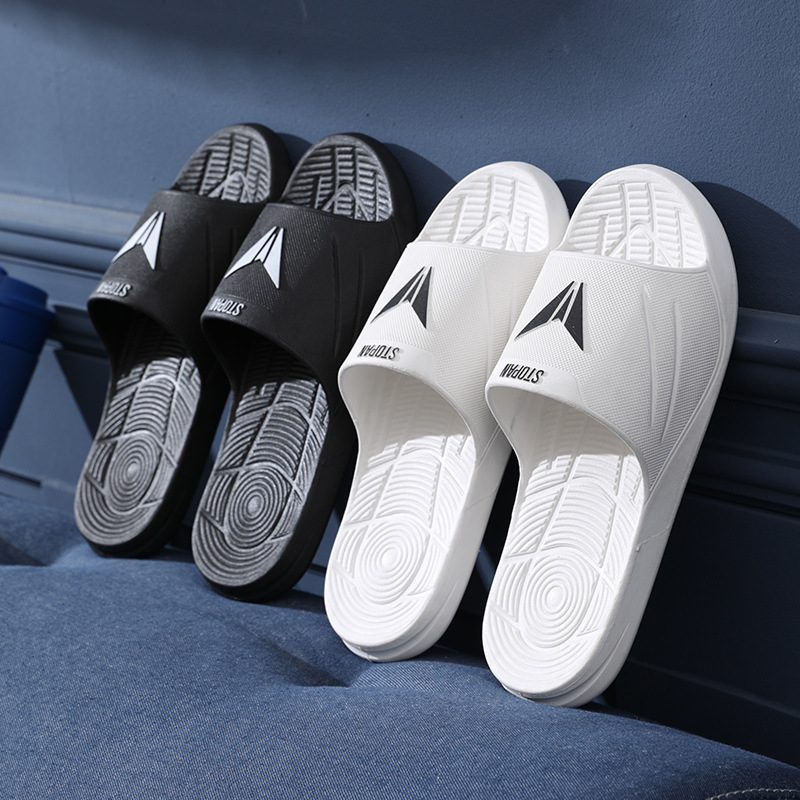 Deodorant Slippers Men's Summer plus size New Indoor Quiet Home Sandals and Slippers Women's Widened Non-slip Sports Men's Shoes