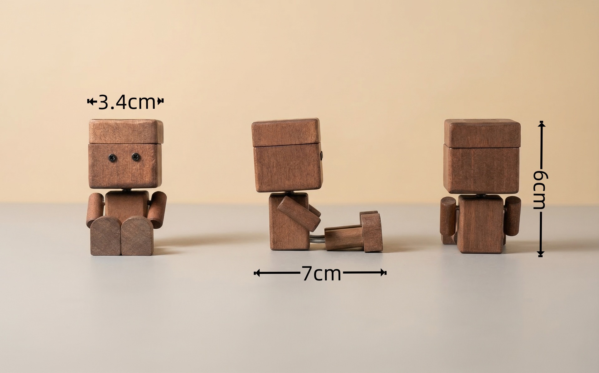 Fun and Creative Wooden Car Decoration with Shaking Legs, High Aesthetic Value, Aromatherapy, and Head-Shaking Feature