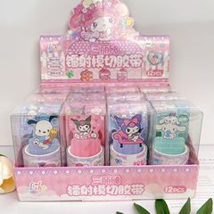 新作アニメ三麗欧レーザーダイカットテープかわいい少女ロロミDIY手帳シール装飾テープ