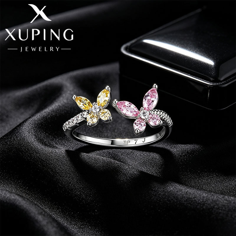 Anillo Abierto de Mariposa de Aleación Galvanizado para Mujer image 1