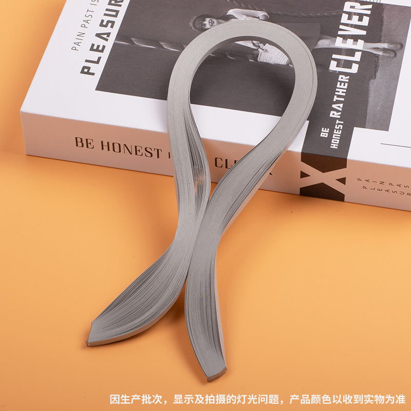 工場直販 単色50色クイリングペーパー 幅5mm 長さ3mm 54cm 100枚 手作り折り紙素材パッケージ クイリングペーパーストリップ|undefined